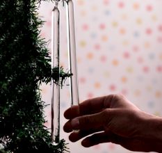 High-Quality Glass Stick Christmas Ornaments in Set of 6